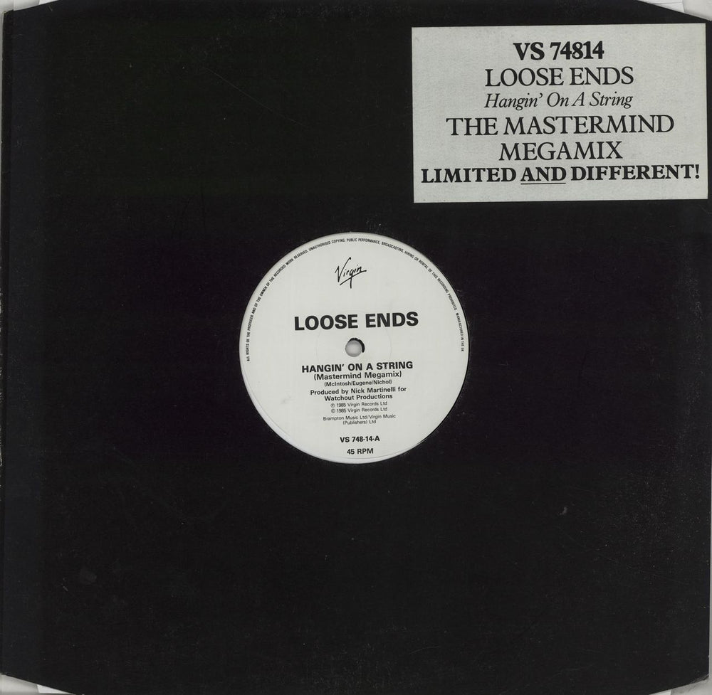 Loose Ends (80s) Hangin' On A String UK 12" vinyl single (12 inch record / Maxi-single) VS74814