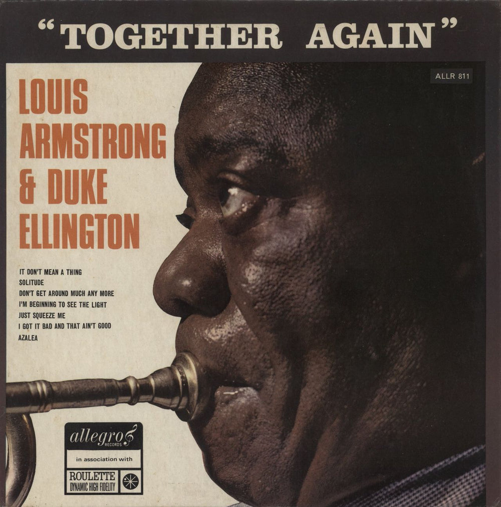 Louis Armstrong & Duke Ellington Together Again UK vinyl LP album (LP record) ALLR811