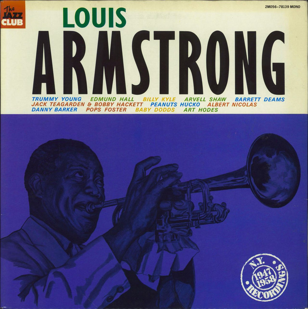 Louis Armstrong Basin Street Blues French vinyl LP album (LP record) 2M056-78139