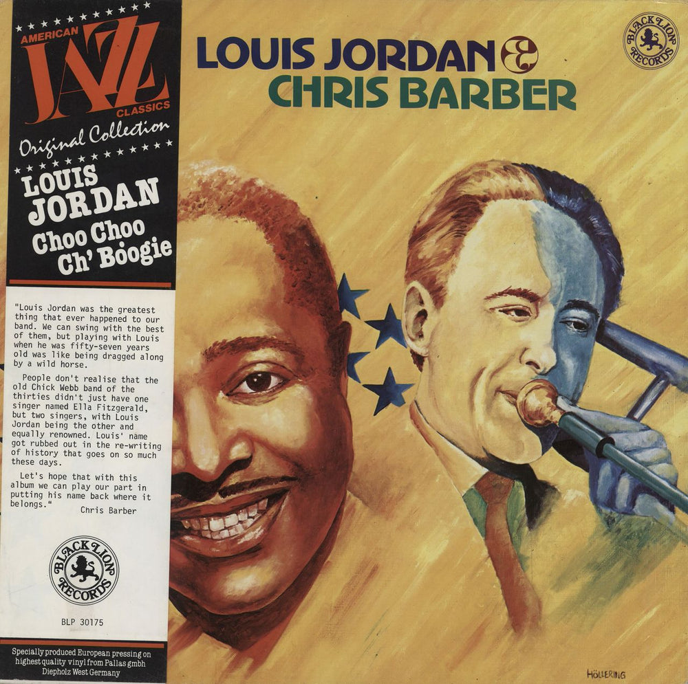 Louis Jordan Choo Choo Ch'Boogie + Obi German vinyl LP album (LP record) BLP30175