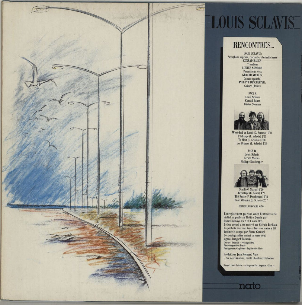 Louis Sclavis Rencontres French vinyl LP album (LP record) QP0LPRE688687