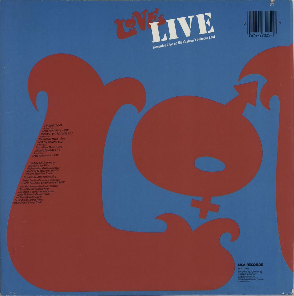 Love Studio/Live US 2-LP vinyl record set (Double LP Album) 076742702519