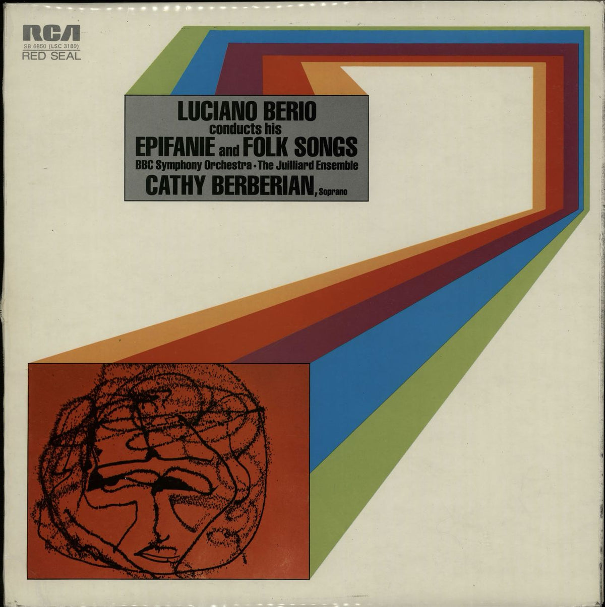 Luciano Berio Epifanie Folk Songs Sample UK Vinyl LP —
