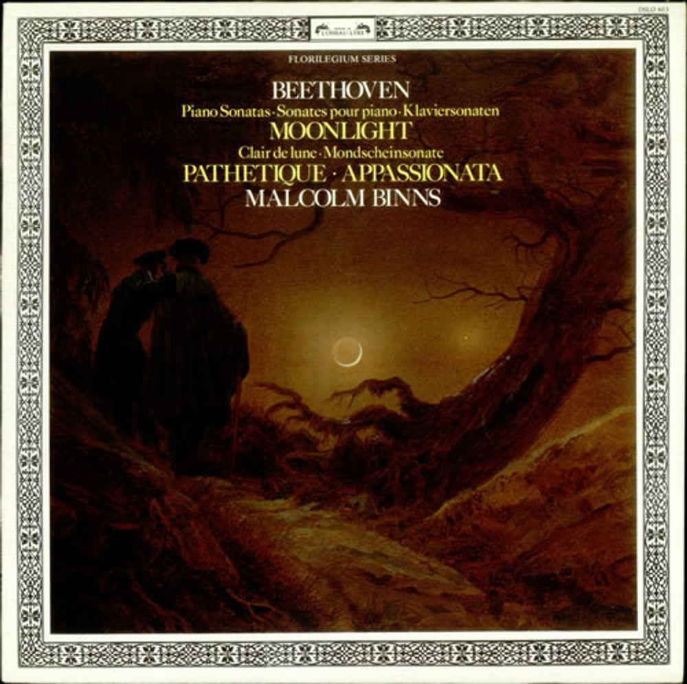 Ludwig Van Beethoven Piano sonatas: Moonlight, Pathetique & Appassionata UK vinyl LP album (LP record) DSLO603