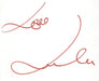 Lulu Autograph UK memorabilia AUTPGRAPH