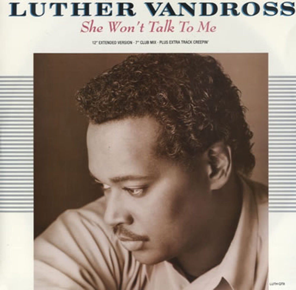 Luther Vandross She Won't Talk To Me UK 12" vinyl single (12 inch record / Maxi-single) LUTHQT9