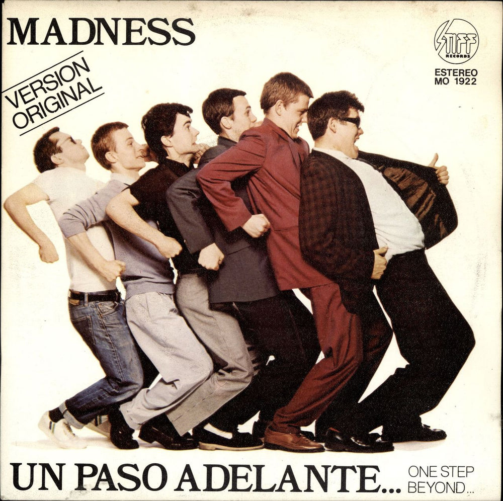 Madness Un Paso Adelante (One Step Beyond) Spanish Promo 7" vinyl single (7 inch record / 45) MO1922