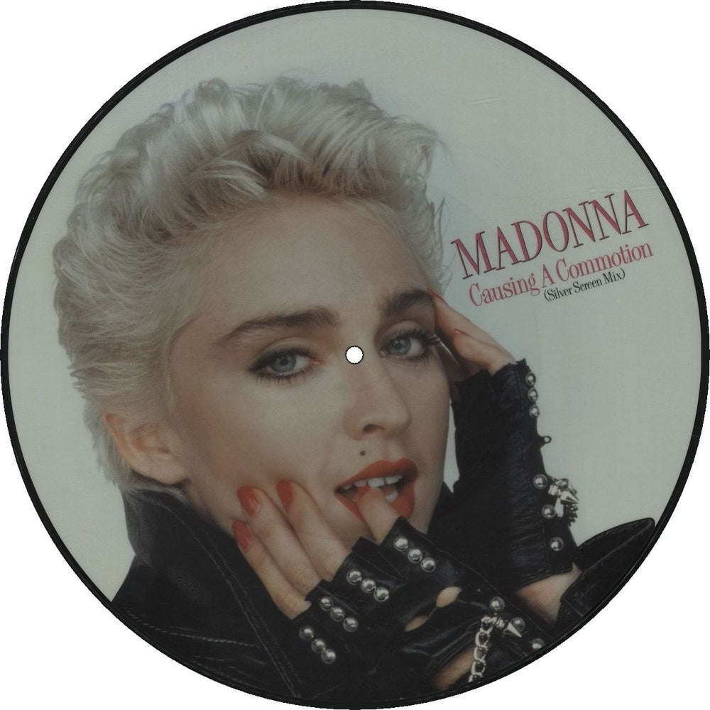 Madonna Causing A Commotion UK 12" vinyl picture disc (12 inch picture record) W8224TP