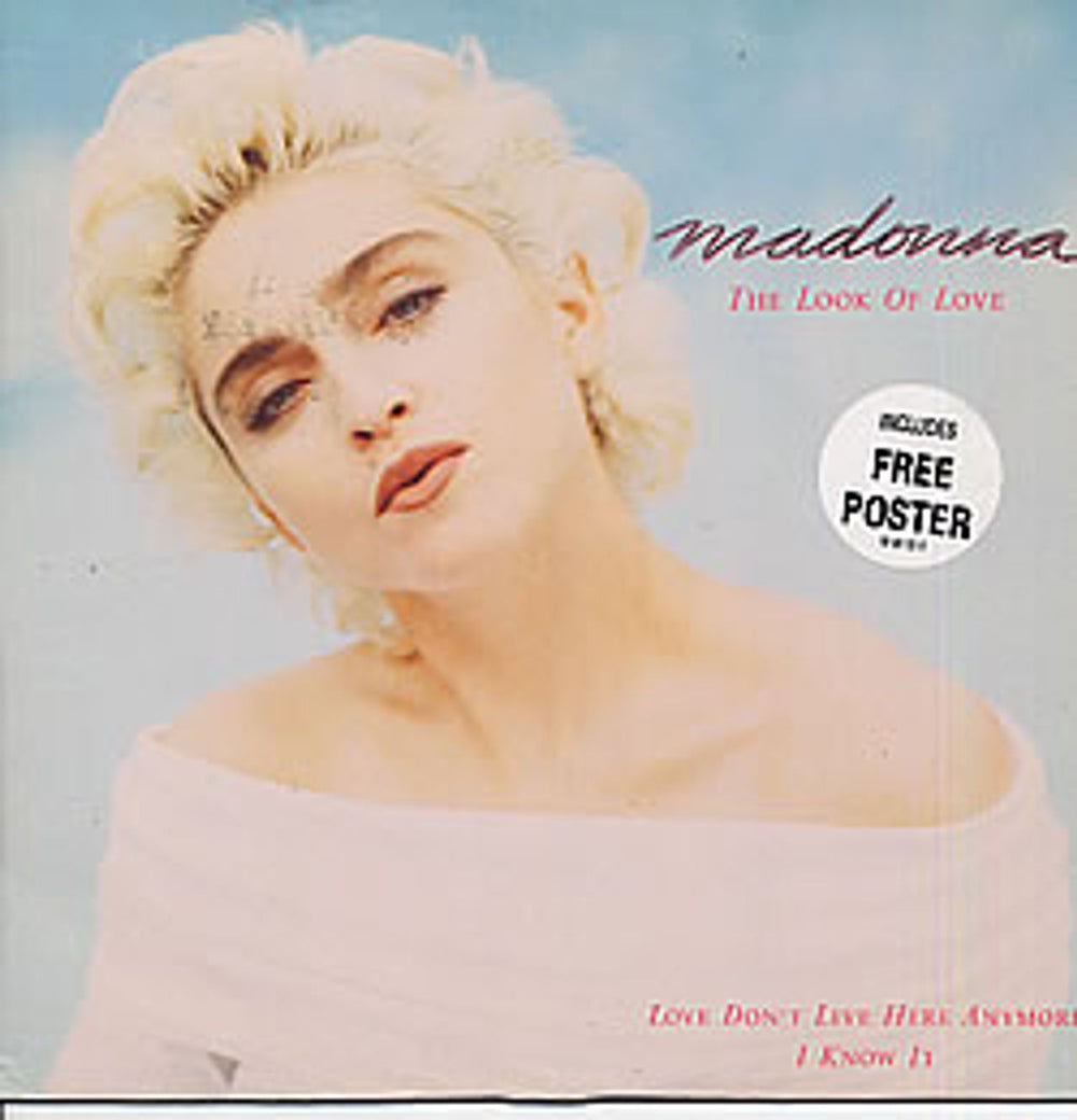 Madonna The Look Of Love + Poster UK 12" vinyl single (12 inch record / Maxi-single) W8115T