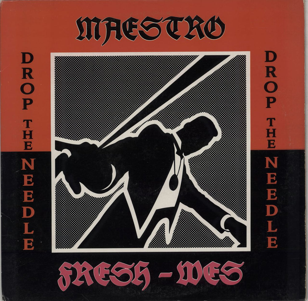 Maestro Fresh-Wes Drop The Needle UK 12" vinyl single (12 inch record / Maxi-single) 2661-1-RD