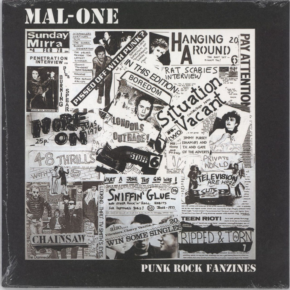 MAL-ONE Punk Rock Fanzines UK 7" vinyl single (7 inch record / 45) MAL-ONE-009