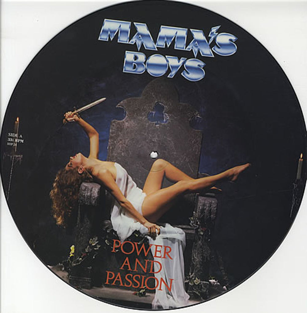 Mama's Boys Power And Passion UK 12" vinyl picture disc (12 inch picture record) HIP24