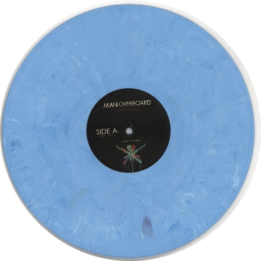 Man Overboard Heart Attack - Light Blue Vinyl US vinyl LP album (LP record) OF4LPHE740411