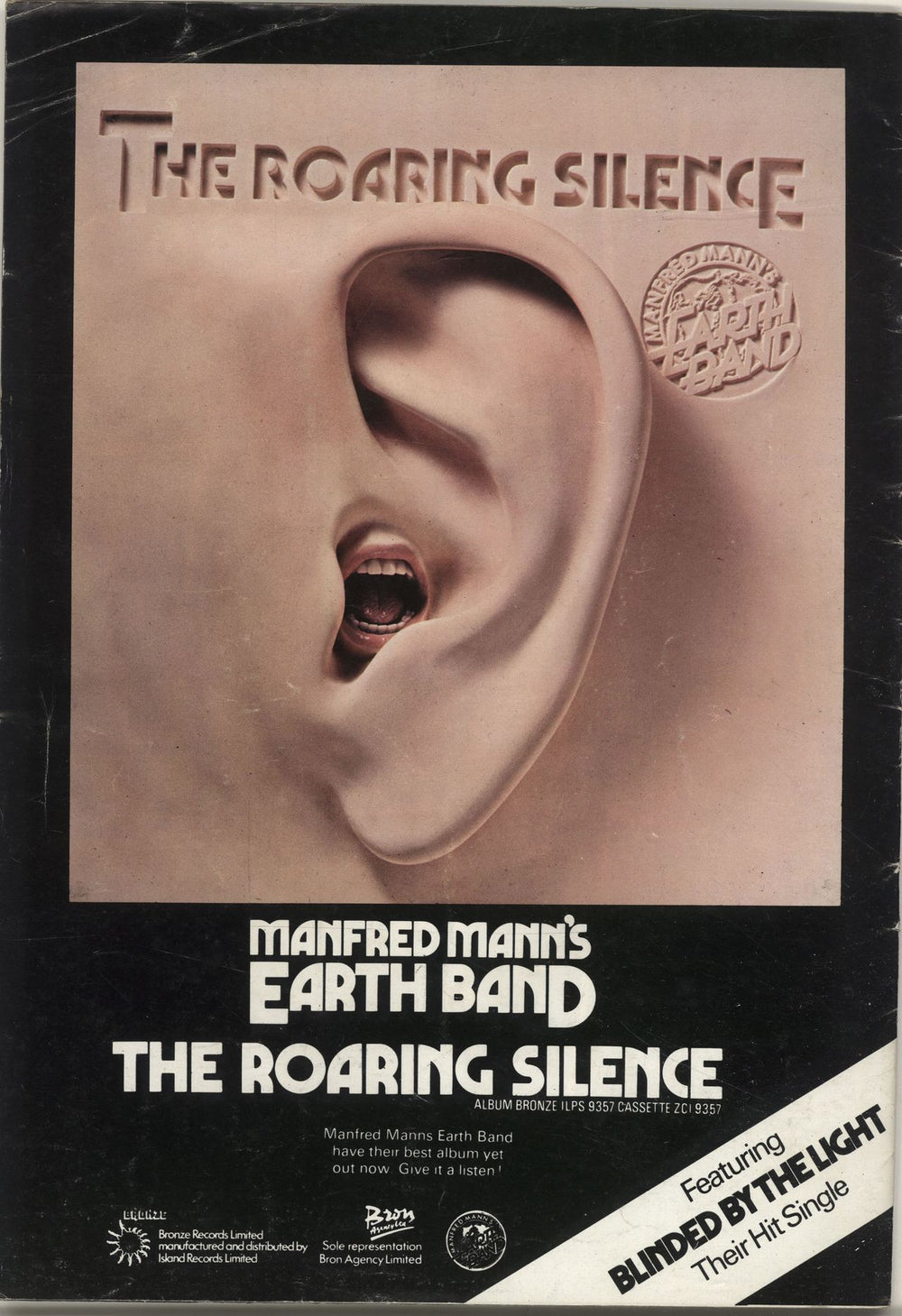 Manfred Mann's Earth Band The Roaring Silence UK tour programme 5EVTRTH138217