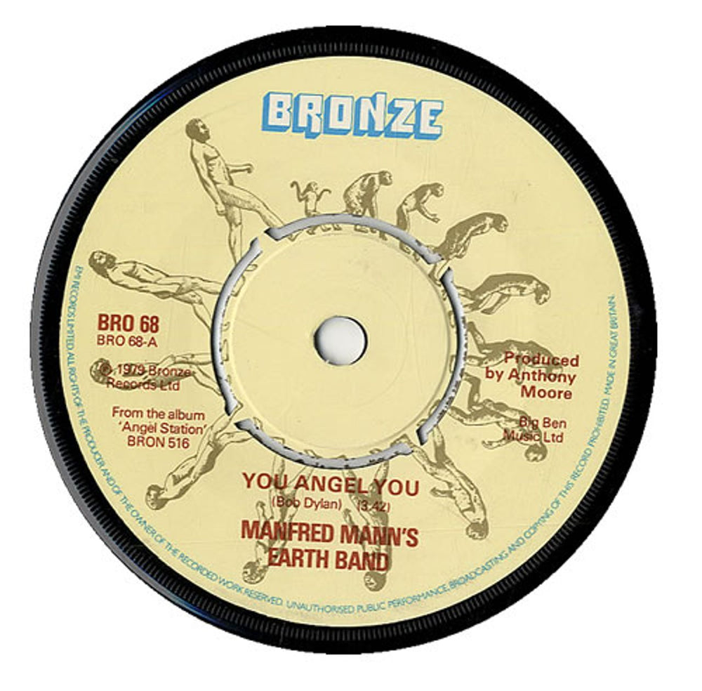 Manfred Mann's Earth Band You Angel You UK 7" vinyl single (7 inch record / 45) BRO68