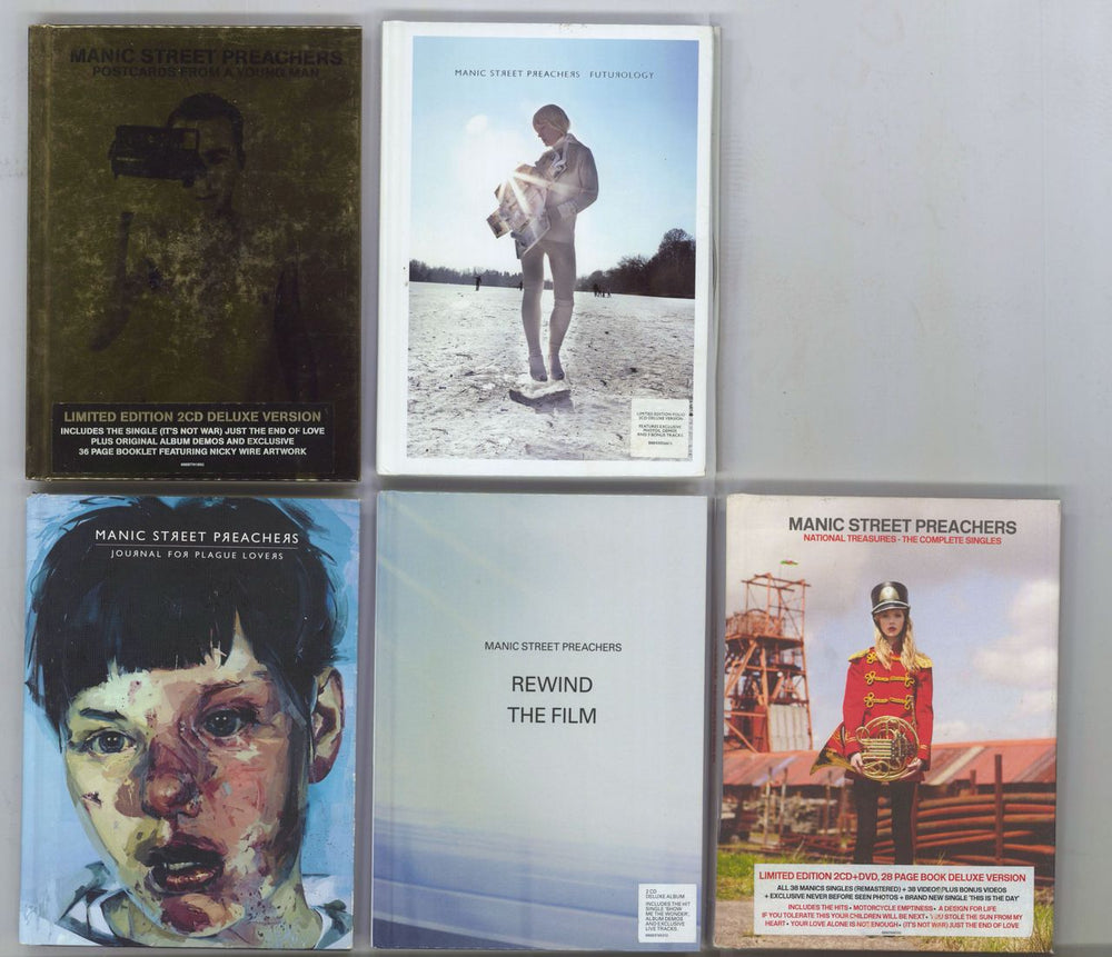 Manic Street Preachers Quantity of Five Deluxe 2-CD Sets UK 2 CD album set (Double CD)