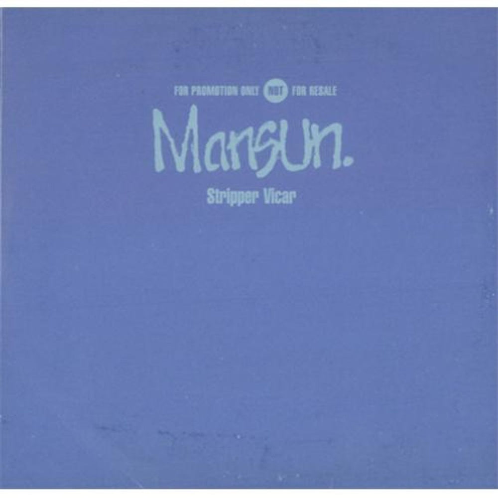 Mansun Stripper Vicar - EX UK Promo CD single (CD5 / 5") CDRDJ6447