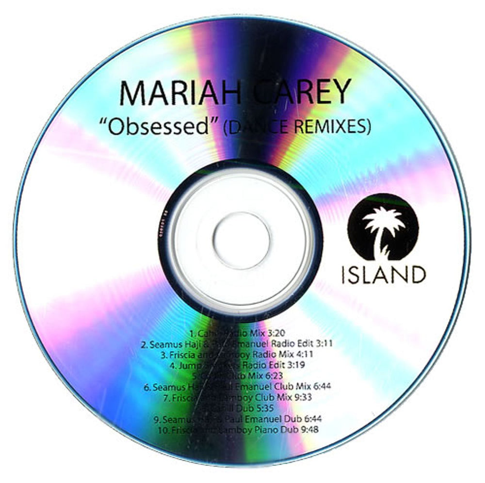 Mariah Carey Obsessed - Dance Remixes US Promo CD-R acetate CD-R ACETATE