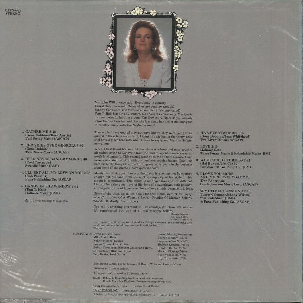 Marilyn Sellars Gather Me US vinyl LP album (LP record)