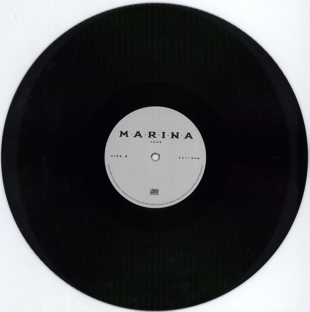 Marina & The Diamonds Love + Fear - White & Black Vinyl UK vinyl LP album (LP record)