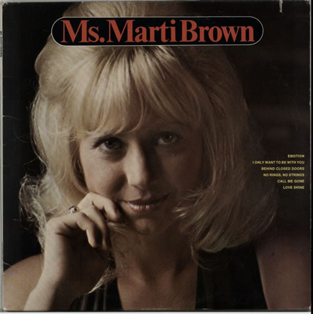 Marti Brown Ms. Marti Brown US vinyl LP album (LP record) SD7278