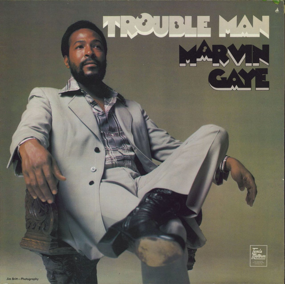 Marvin Gaye Trouble Man - 1st - VG UK vinyl LP album (LP record) STML11225