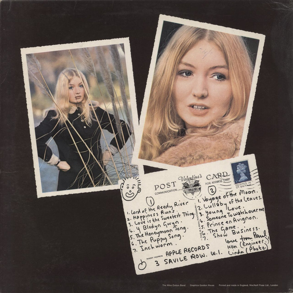 Mary Hopkin Post Card - VG UK vinyl LP album (LP record)