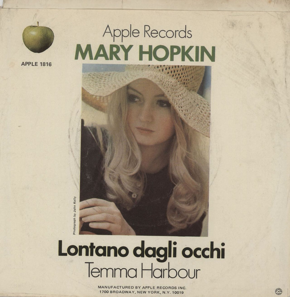 Mary Hopkin Temma Harbour - P/S US 7" vinyl single (7 inch record / 45) 1816