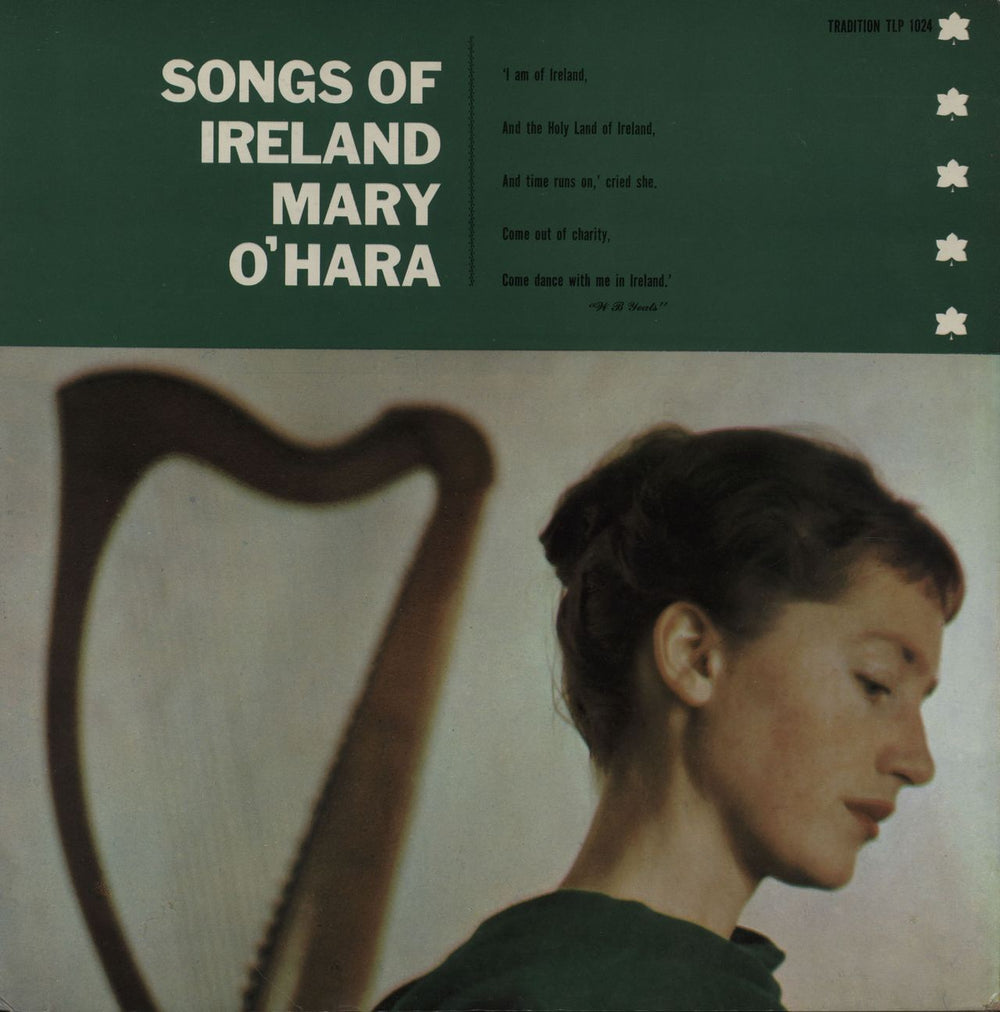 Mary O'Hara Songs Of Ireland US vinyl LP album (LP record) TLP1024