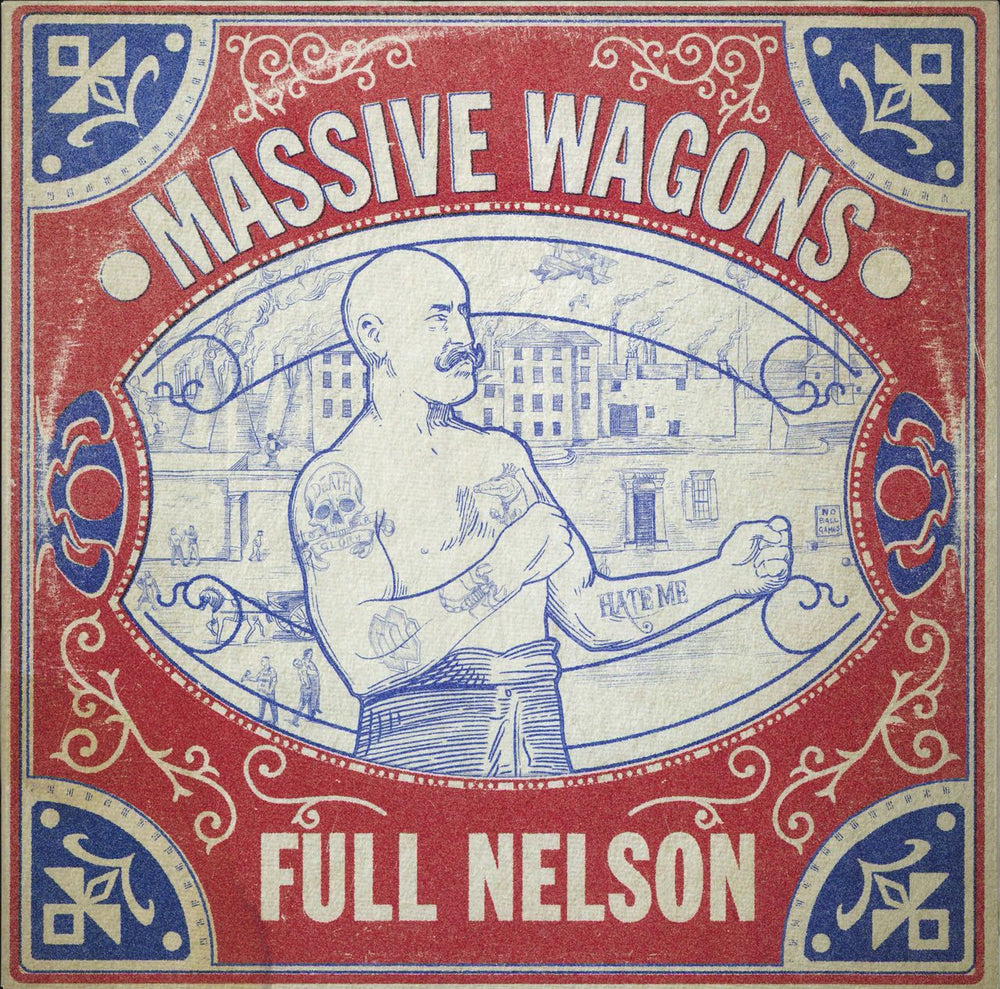 Massive Wagons Full Nelson - White Vinyl + Shrink UK vinyl LP album (LP record) MOSH610LP