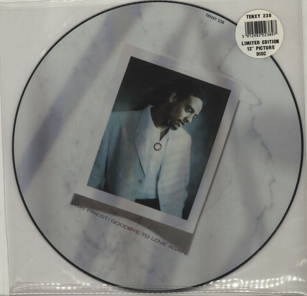 Maxi Priest Goodbye To Love Again UK 12" vinyl picture disc (12 inch picture record) TENXY238