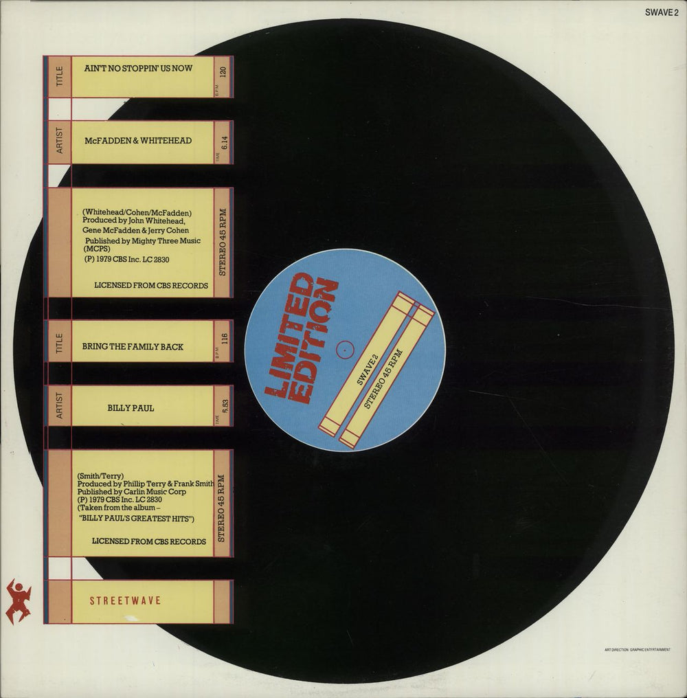McFadden & Whitehead Ain't No Stoppin' Us Now US 12" vinyl single (12 inch record / Maxi-single) NR112AI677493