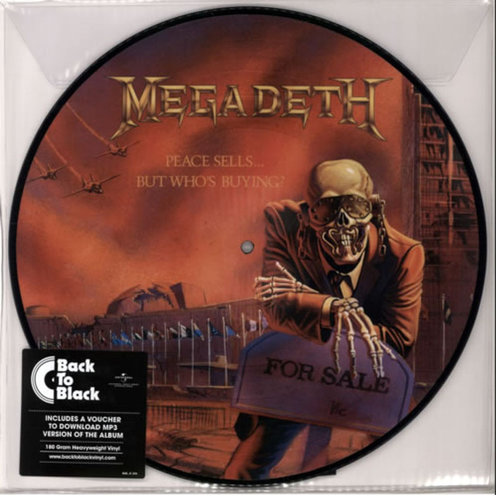 Megadeth Peace Sells... But Who's Buying - Back To Black UK picture disc LP (vinyl picture disc album) 602537976485