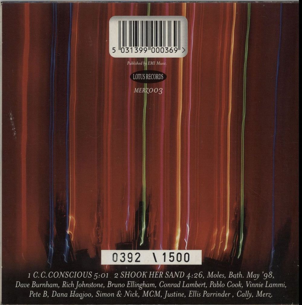 Merz C.C. Conscious UK CD single (CD5 / 5") MEZC5CC649044