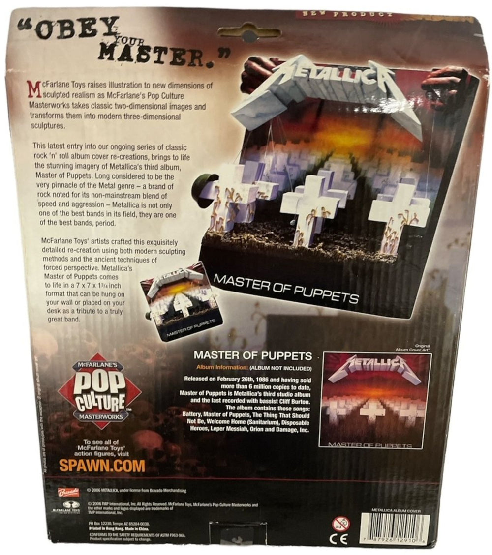 Metallica Master Of Puppets 3D Album Cover US memorabilia