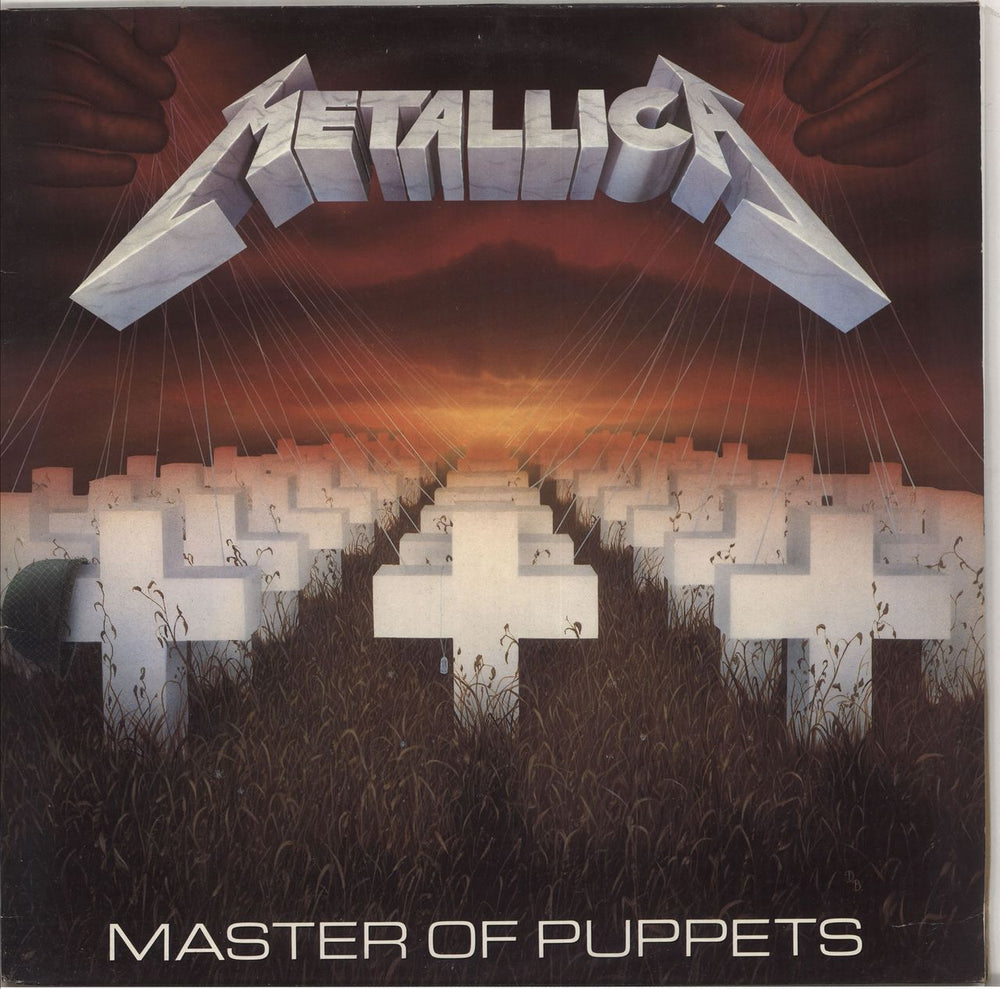 Metallica Master Of Puppets + Insert UK vinyl LP album (LP record) MFN60