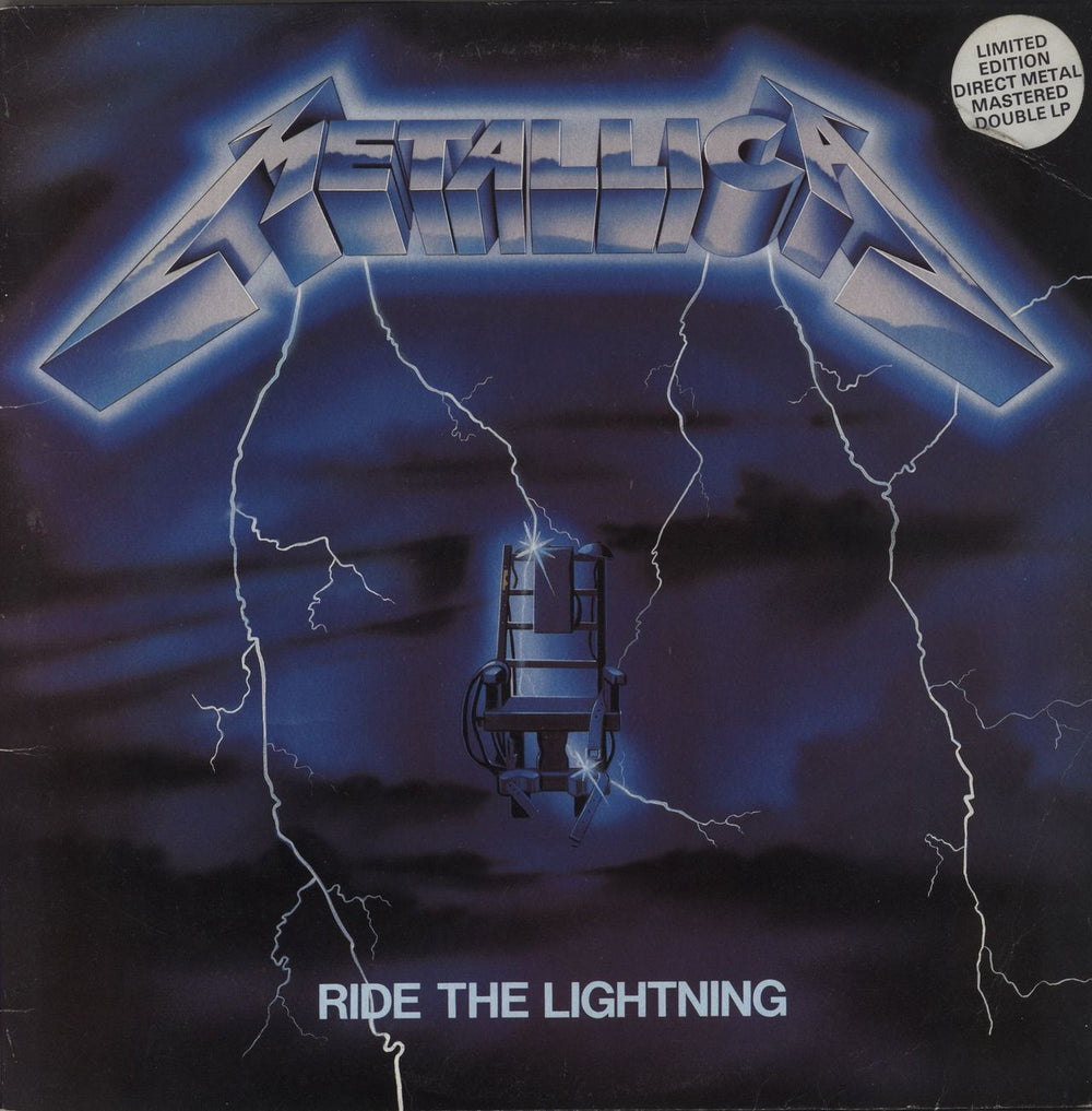 Metallica Ride The Lightning - D.M.M - Hype Stickered + Insert - VG UK 2-LP vinyl record set (Double LP Album) MFN27DM