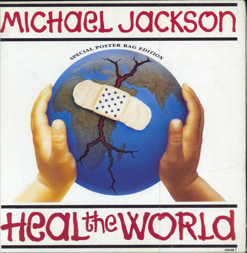 Michael Jackson Heal The World - Poster Bag Edition Dutch 7" vinyl single (7 inch record / 45) 6584887