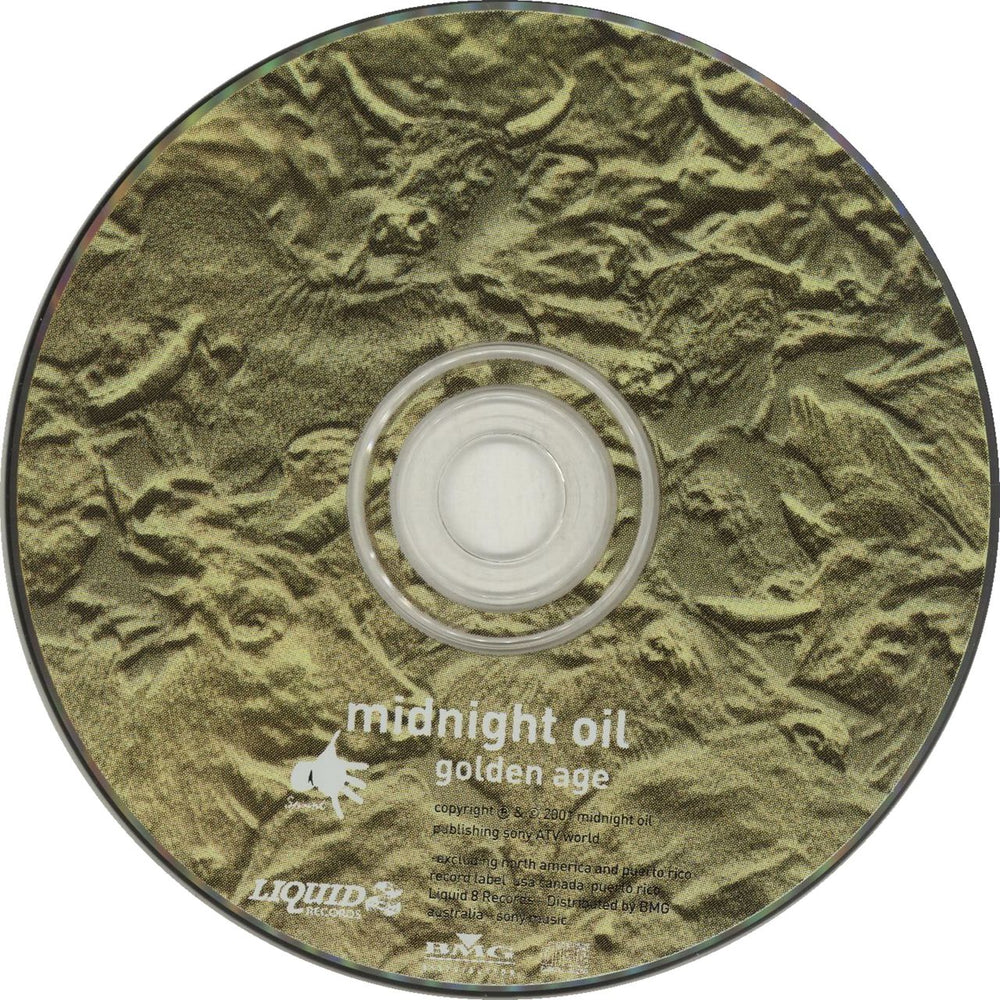 Midnight Oil Golden Age Australian Promo CD single (CD5 / 5")