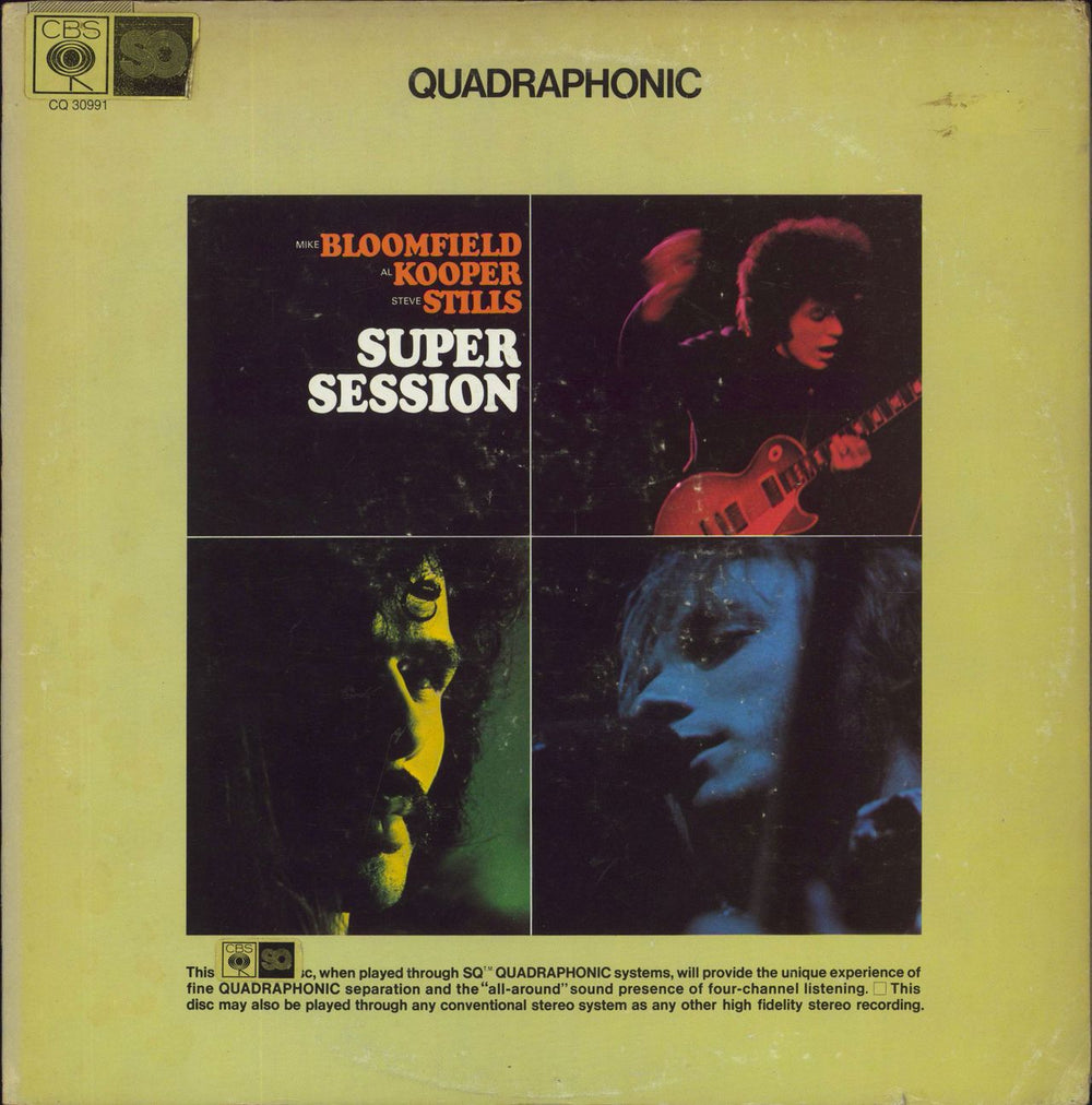 Mike Bloomfield & Al Kooper Super Session - Quad US vinyl LP album (LP record) CQ30991