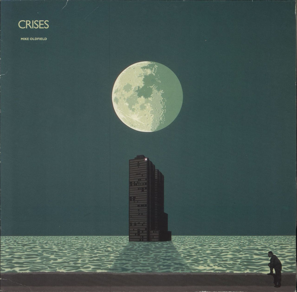 Mike Oldfield Crises - EX German vinyl LP album (LP record) 205500