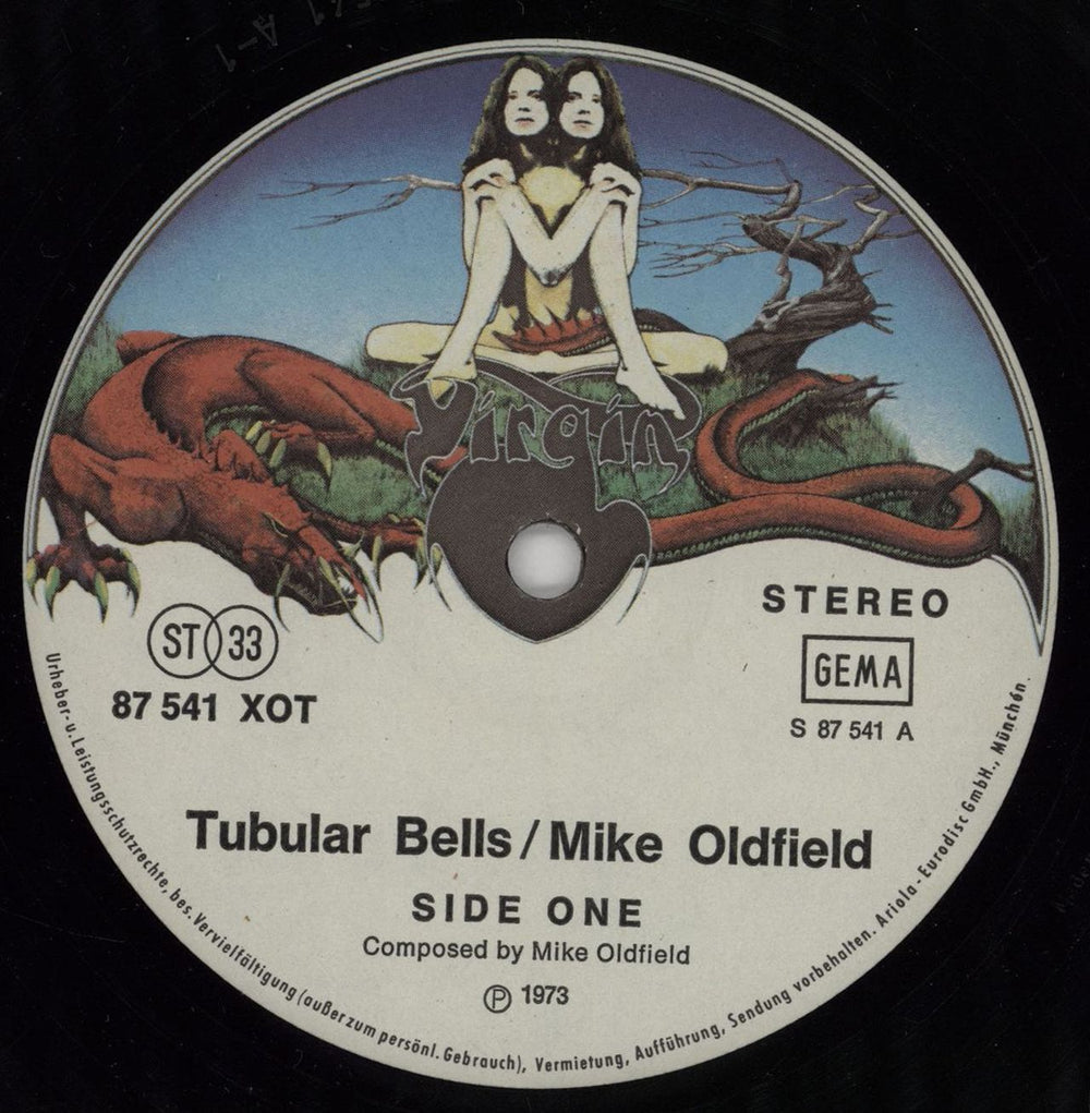 Mike Oldfield Tubular Bells - 1st German vinyl LP album (LP record) OLDLPTU758049