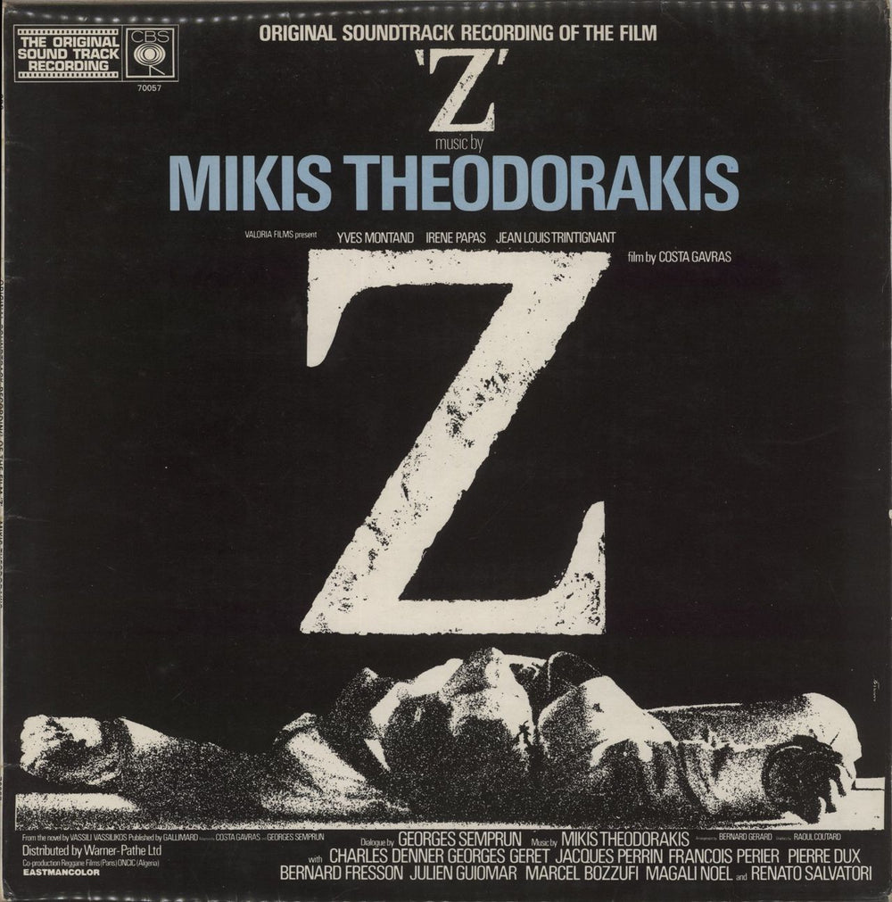 Mikis Theodorakis Z UK vinyl LP album (LP record) 70057