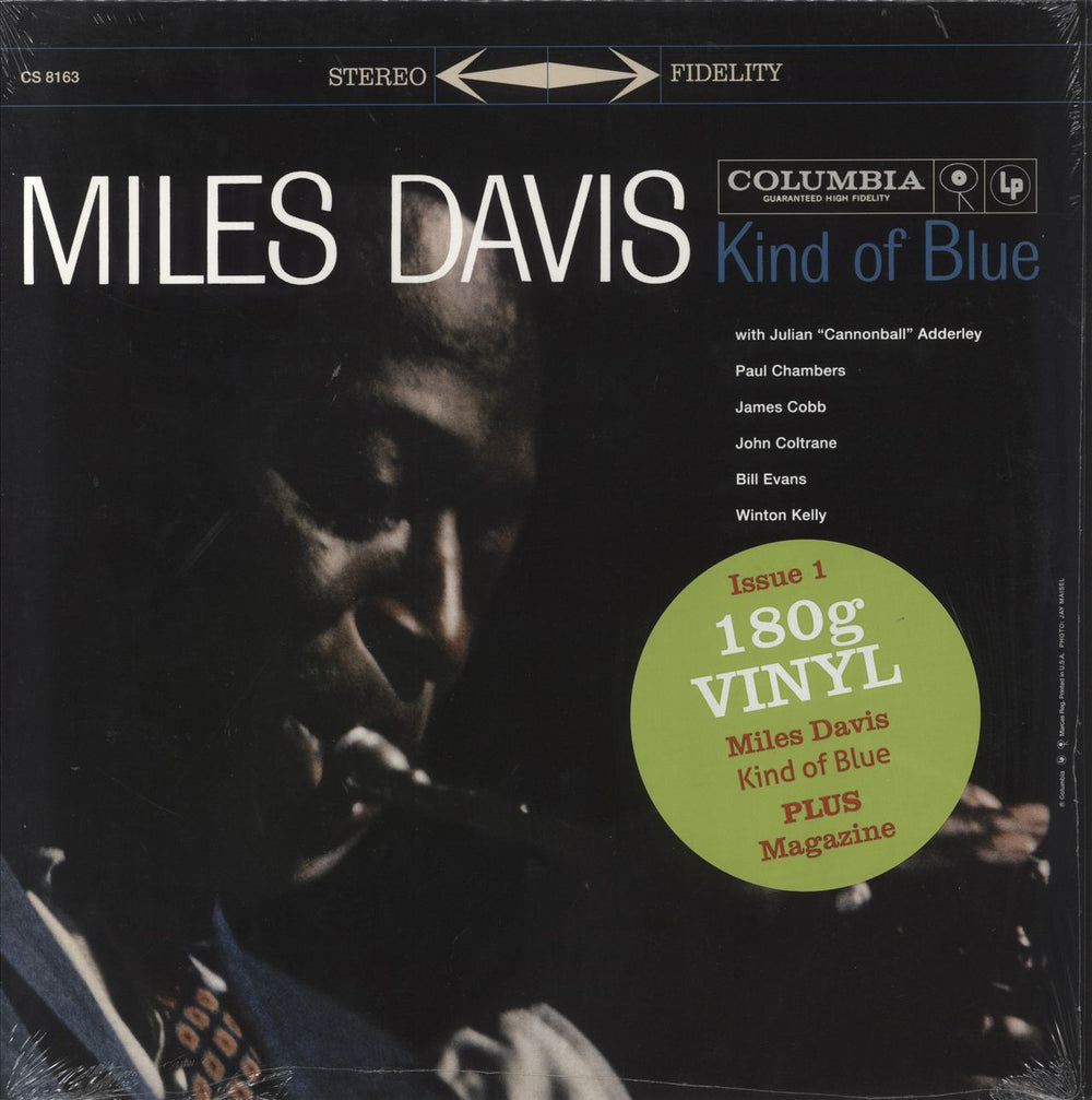 Miles Davis Kind Of Blue - 180gram Vinyl UK vinyl LP album (LP record) CS8163