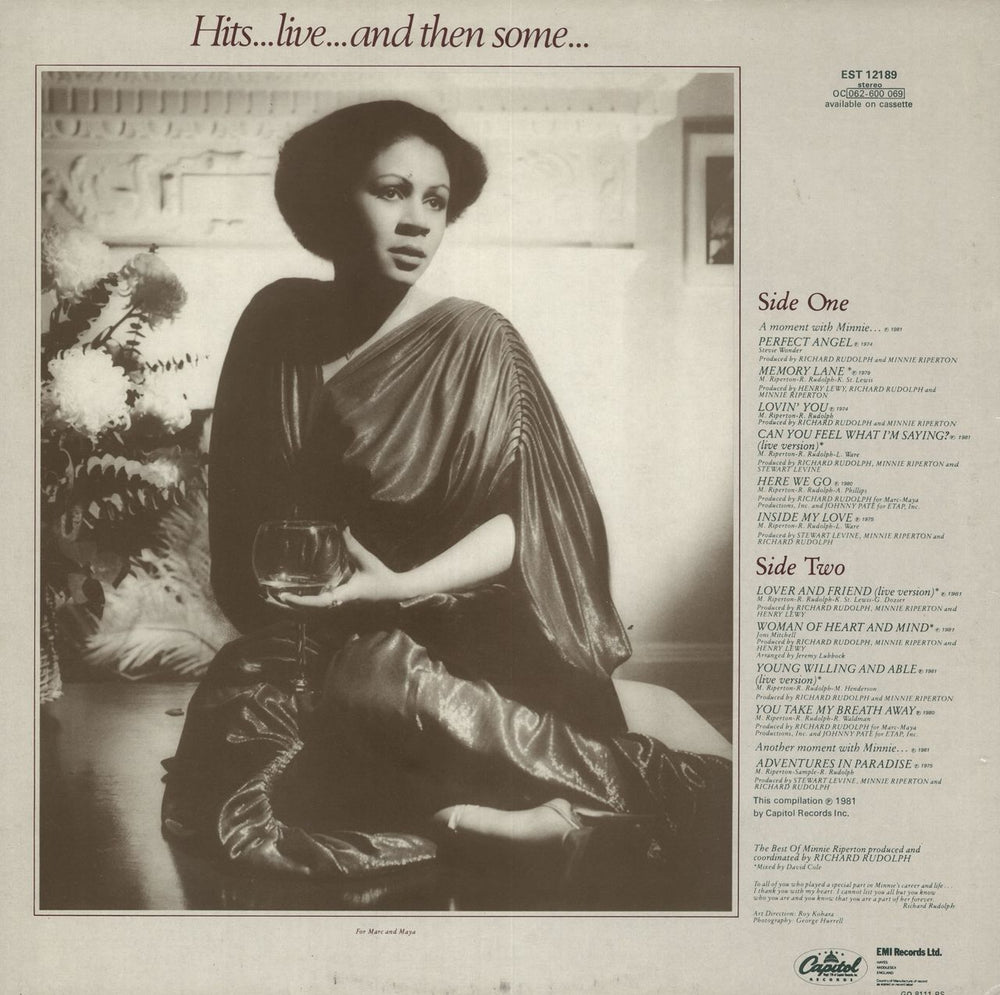 Minnie Riperton The Best Of Minnie Riperton UK vinyl LP album (LP record)