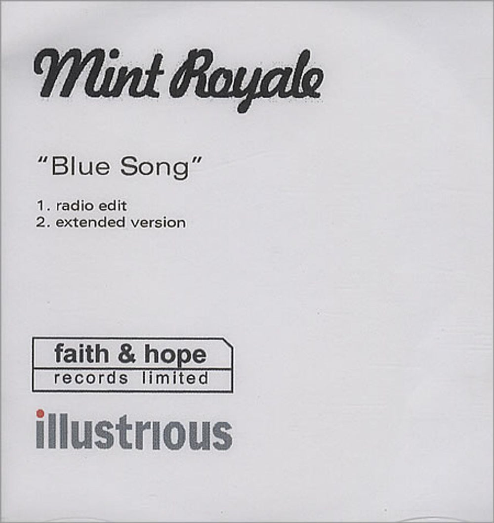 Mint Royale Blue Song UK Promo CD-R acetate CD ACETATE
