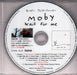 Moby Wait For Me Japanese Promo CD-R acetate CD-R