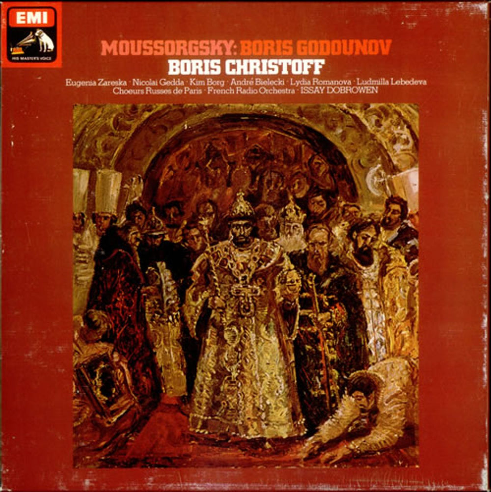 Modest Petrovich Mussorgsky Boris Godounov UK 4-LP vinyl album record set SLS5072