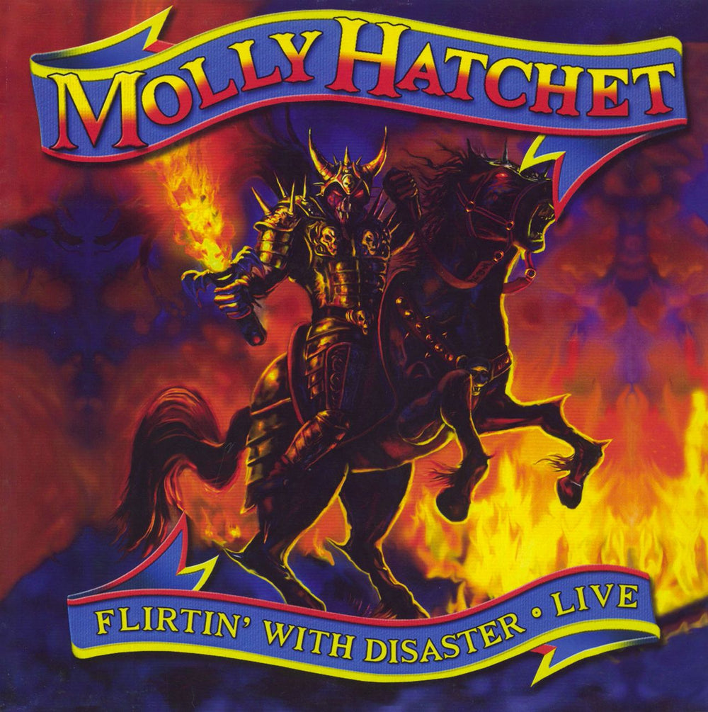 Molly Hatchet Flirtin' With Disaster - Live German vinyl LP album (LP record) GCR20027-1