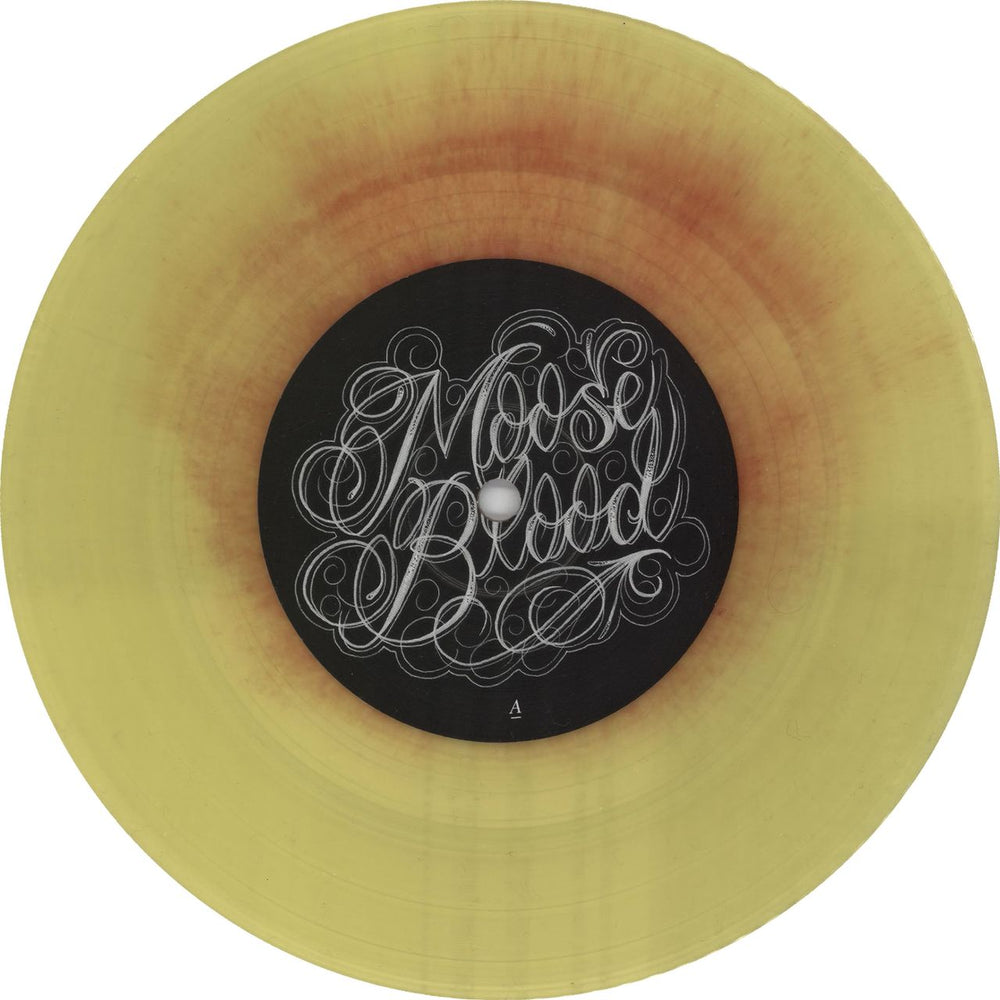 Moose Blood Moving Home - Yellow Pink Haze UK 7" vinyl single (7 inch record / 45) 19R07MO756048